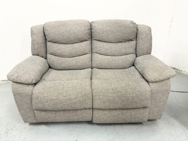 Scs Grey Fabric 2 and 2 Seater Electric Recliner Sofas - Image 3