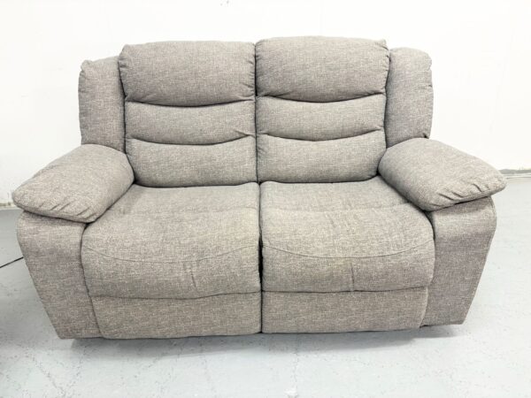 Scs Grey Fabric 2 and 2 Seater Electric Recliner Sofas - Image 4