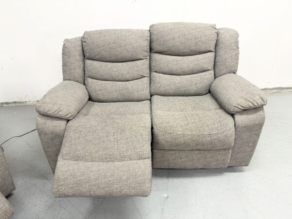 Scs Grey Fabric 2 and 2 Seater Electric Recliner Sofas - Image 10