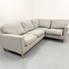 Grey Fabric Static Corner Sofa - Image 4