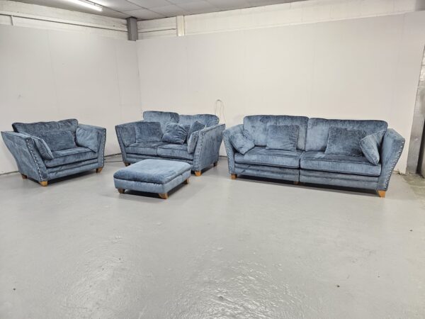 Scs 3 Piece Suite Sofas and Chair with Footstool