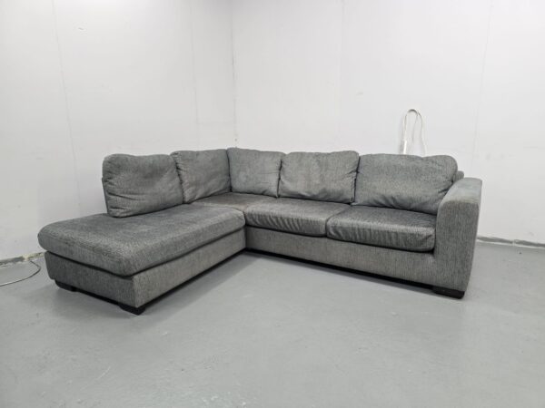 John Lewis Grey Fabric Corner Sofa